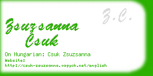 zsuzsanna csuk business card